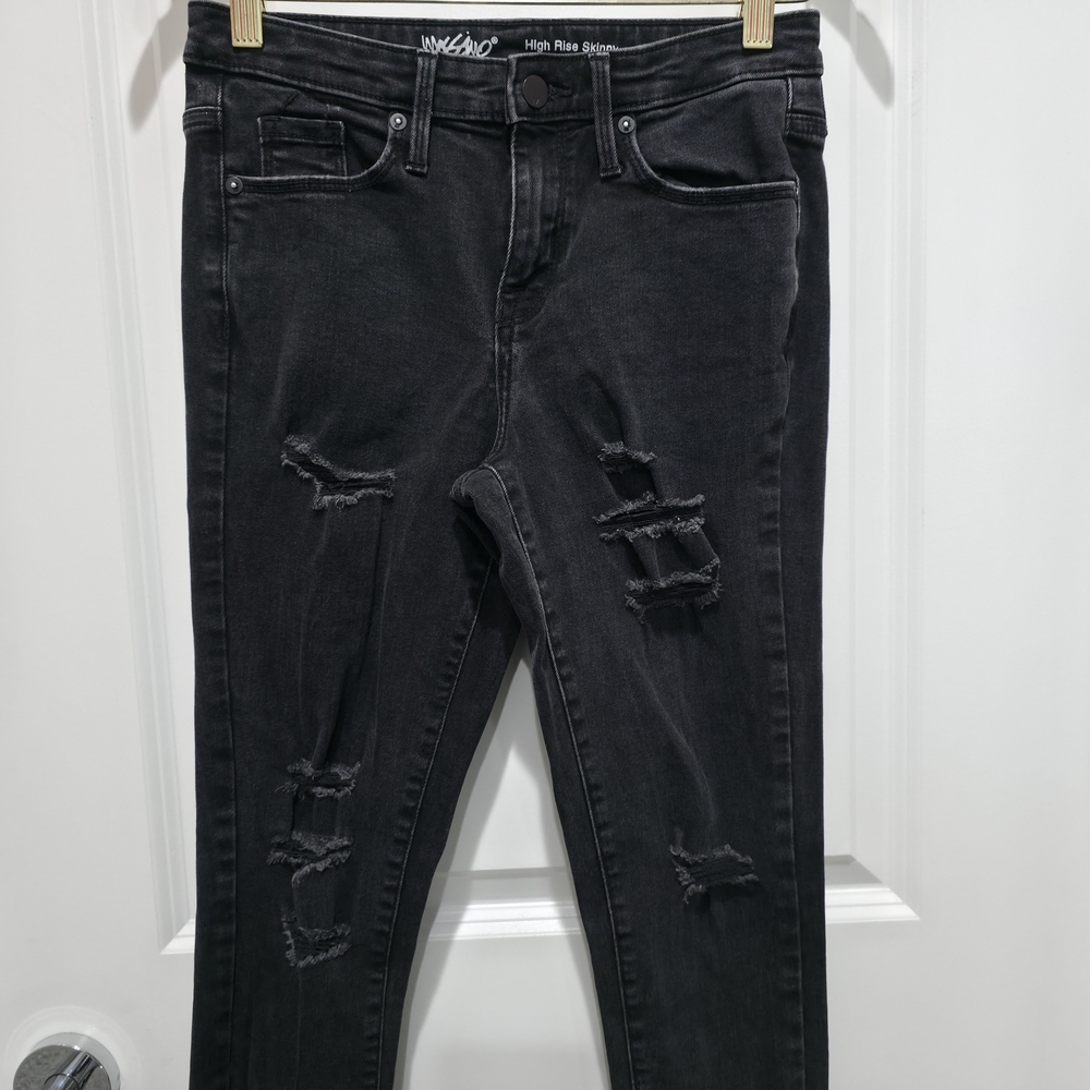 Mossimo Denim Black High Rise Skinny Jeans - Picture 3 of 6